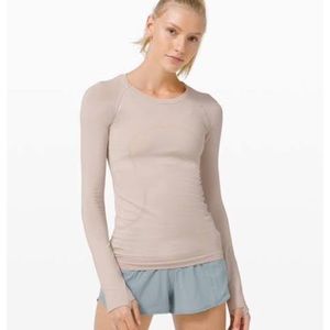 🌸LIGHT PINK🌸 LULULEMON Swiftly Tech Long Sleeve